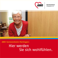 Titelseite unserer Heimbroschüre | AWO-Seniorenheim Mertingen | Altenheim Mertingen | Pflegeheim Mertingen | Pflegeplatz Mertingen